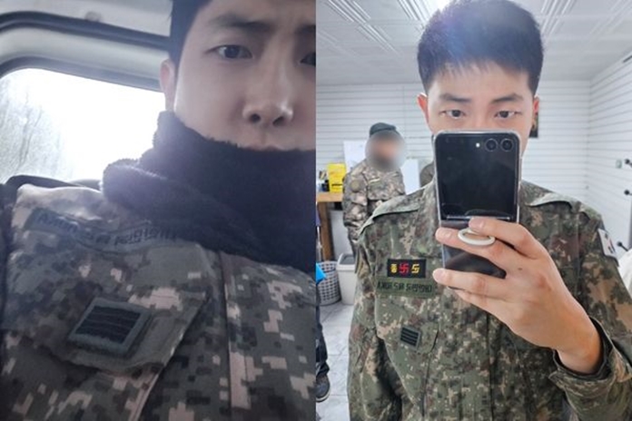 방탄소년단도 어쩔수 없는 군인..RM "정국, 뷔, 지민 전원 병장..곧 민간인 행복" 근황