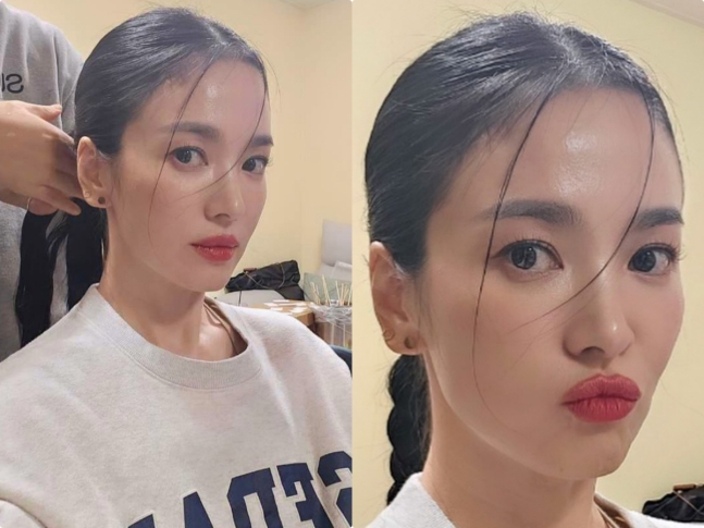"이젠 얼굴보단 연기" 미모 망언 송혜교, 올백머리 초근접에도 굴욕無 근황