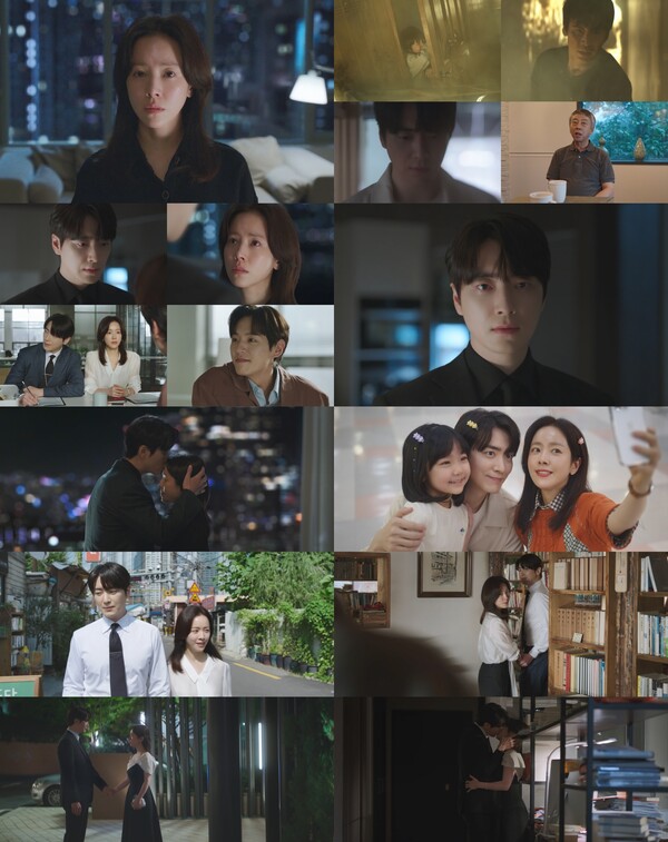 ▲ 1일 방송된 '나의 완벽한 비서' 장면들. 한지민 아버지가 불길 속에서 목숨 바쳐 구한 아이가 이준혁이라는 사실이 밝혀졌다. 방송화면 캡처