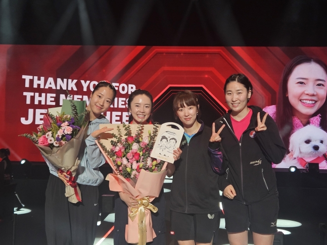 ▲ 올림픽 메달 꿈을 이룬 전지희는 당시 은퇴를 암시했었다. 파리 현장에서 4년 뒤 로스앤젤레스(LA) 올림픽은 계획에 없다고 밝힌 전지희는 "한국에 오기로 결정한 게 14년째인 것 같다. 나를 한국으로 데리고 오신 분들이나 한국에서 만난 모든 분께 감사하다"는 인사를 하기도 했다. ⓒ WTT