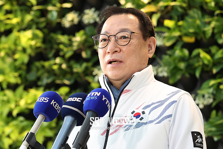 ▲ 최홍훈 선수단장 ⓒ곽혜미 기자