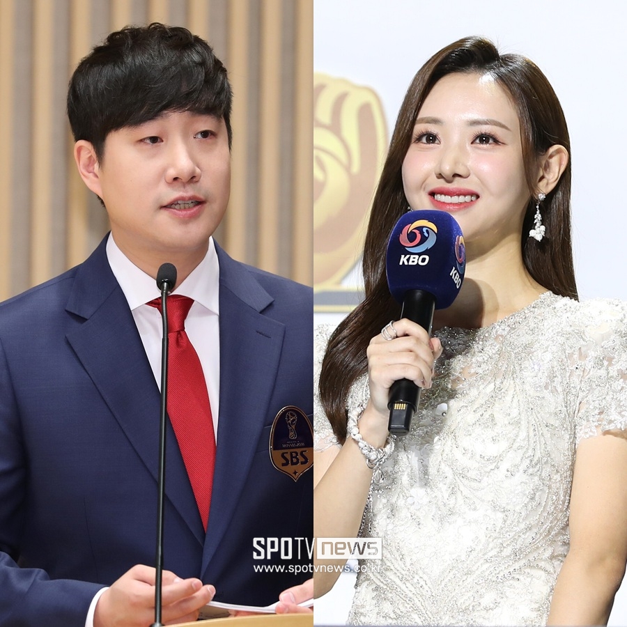 ▲ 배성재(왼쪽), 김다영.  ⓒ곽혜미 기자