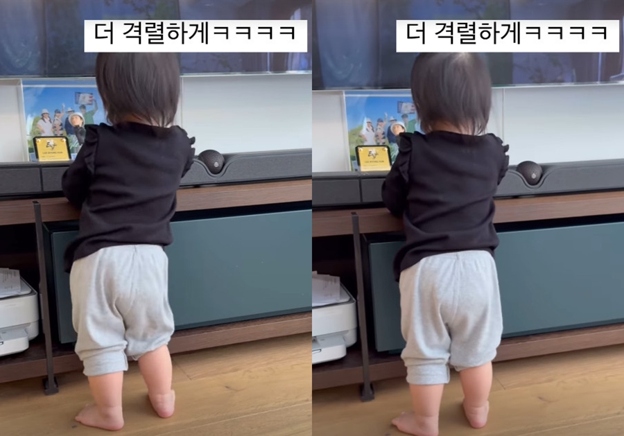 이병헌♥이민정 막내딸, '렛잇고'는 못 참지…범상치 않은 엉덩이 춤