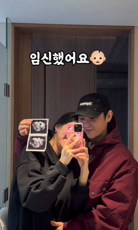 '난임 고백' 김지혜♥최성욱 "6년 만에 임신 성공…5주차, 태명=백호"