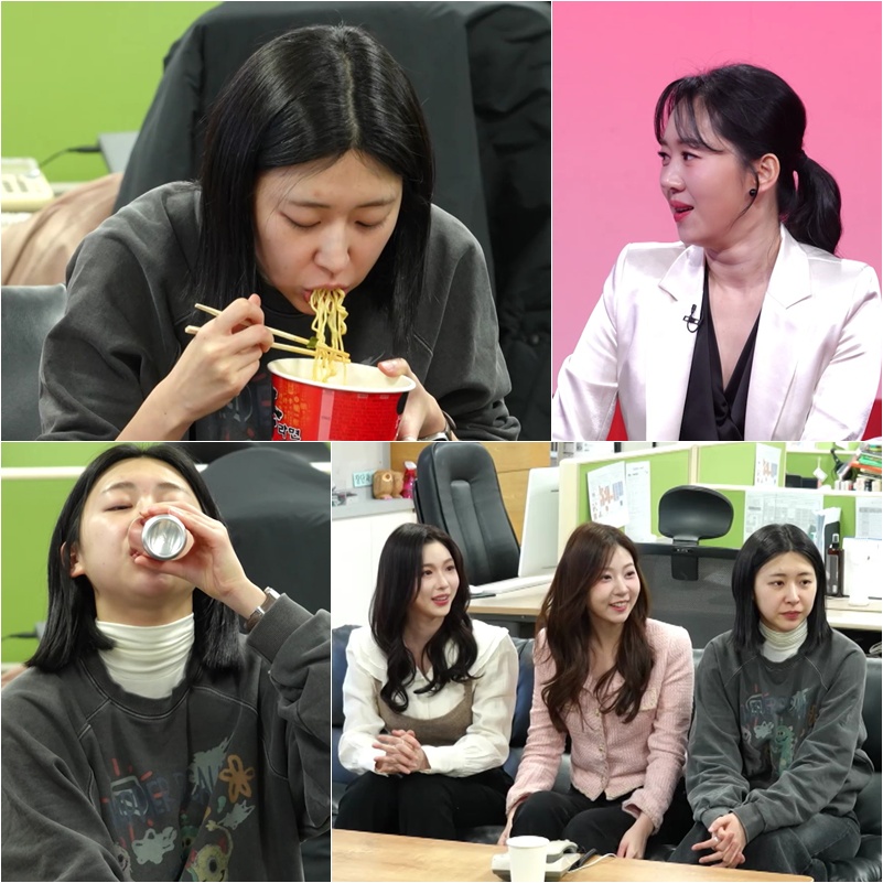 '전현무 열애설' 홍주연, 허기졌나…하정우급 숙직 먹방('사당귀')