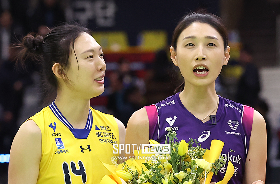 [포토S] 김연경-양효진, '은퇴 투어에서도 티격태격'