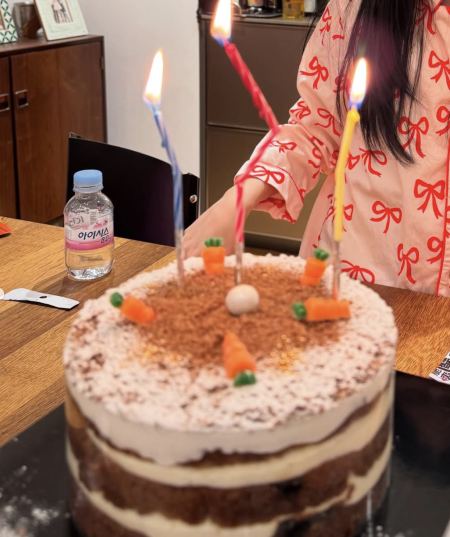 '♥장동건' 고소영, 딸 생일에 공개된 초호화 금가루 입힌 케이크