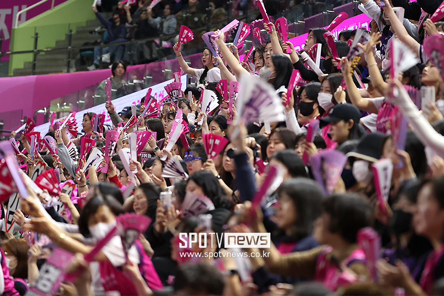 ▲ 흥국생명 팬들 인천삼산월드체육관 매진 ⓒ곽혜