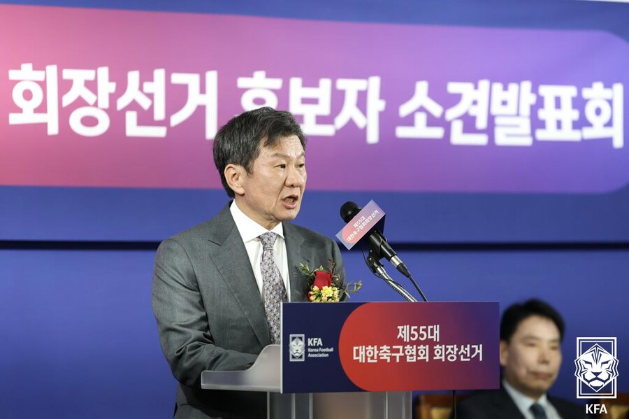 ▲ 정몽규 회장 ⓒ대한축구협회