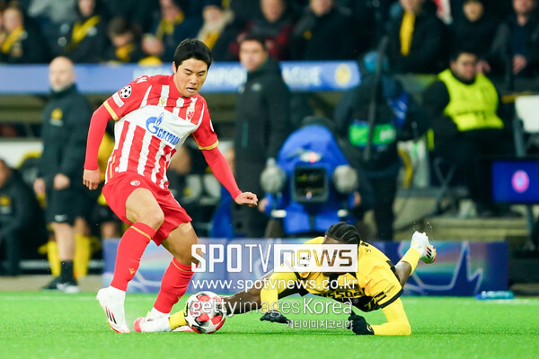 ▲ 설영우는 올 시즌 유럽축구연맹 챔피언스리그(UCL) 리그 페이즈에서도 3개의 도움을 기록한 바 있다.