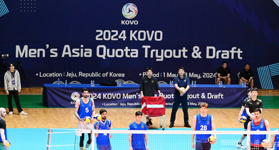 ▲ 2024 KOVO 남자부 아시아쿼터 트라이아웃 & 드래프트 ⓒKOVO