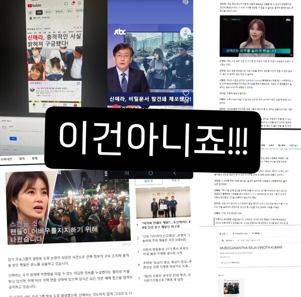 신애라, 가짜뉴스·딥페이크에 분노 "이건 아니죠!!!"