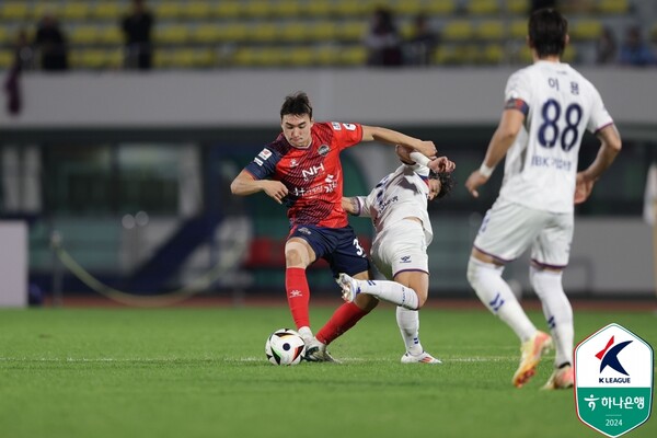 ▲ 축구대표팀에 처음 승선한 김천 상무 멀티 수비수 조현택. ⓒ한국프로축구연맹