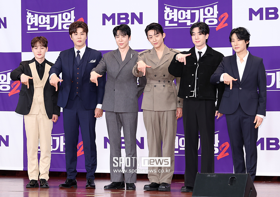 ▲ 박서진 진해성 에녹 신승태 최수호 강문경 ⓒ곽혜미 기자