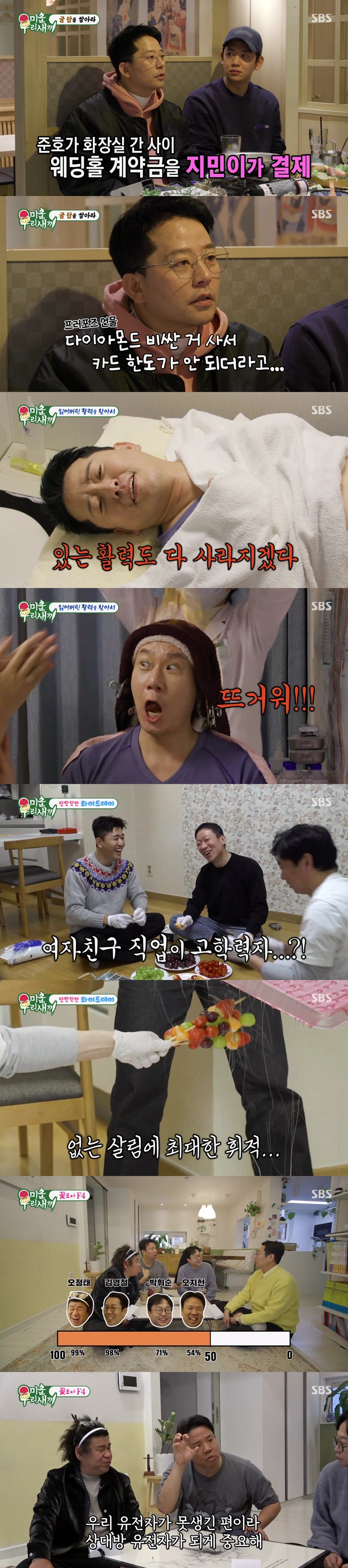 김준호 "웨딩홀 계약하다 도망? 비싼 다이아 사서 카드 한도 부족"('미우새')