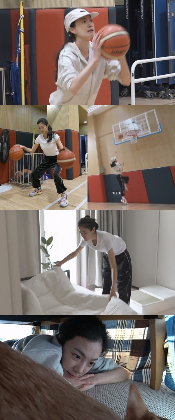 옥자연, 반전의 농구 실력…양손 드리블+레이업 슛까지 '완벽'(나혼산)