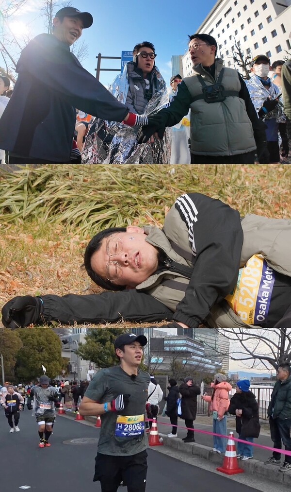 '저질 체력' 김준호, '오사카 마라톤' 첫 탈락자 위기…탈꼴찌 위한 질주 '폭소'(미우새)