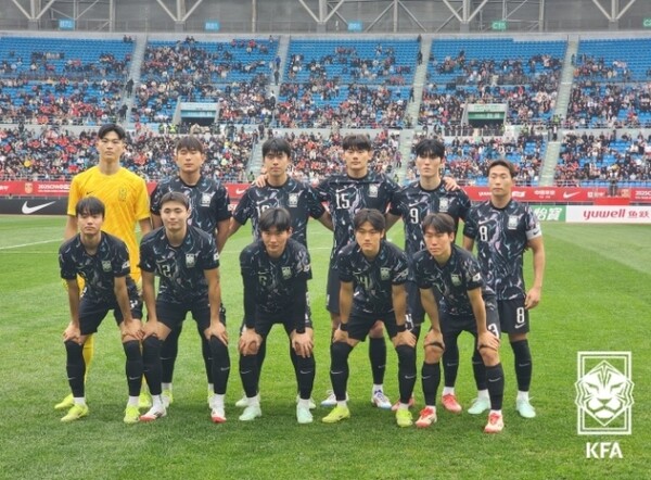▲ 중국 4개국 초청대회에 나섰던 22세 이하 대표팀이 중국에 0-1로 졌다. ⓒ대한축구협회