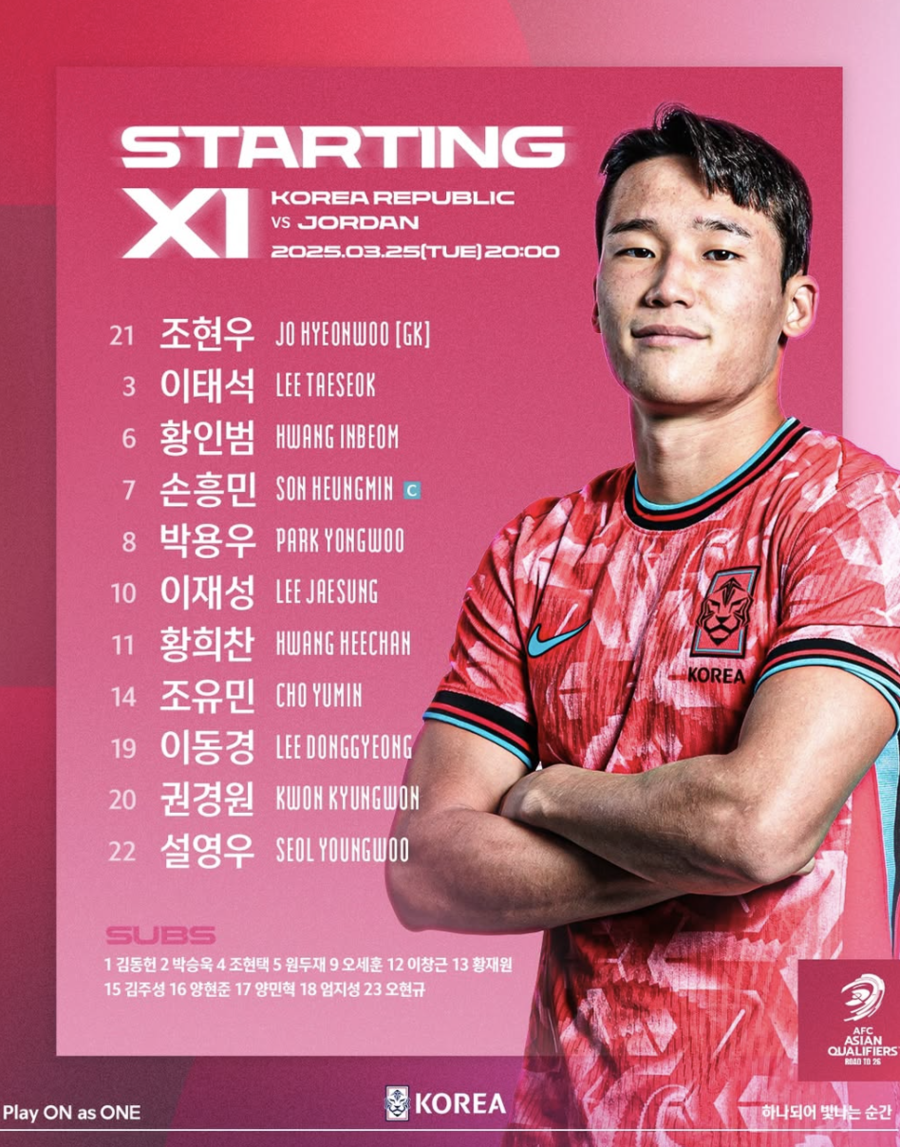 ▲ 오만과 지난 20일 고양종합운동장에서 열린 7차전에서 1-1로 비기면서 대표팀의 조기 본선 진출 확률은 사실상 사라졌다. 요르단, 이라크와 승점 3점 차로 좁혀져 더 부담스럽게 됐다.  ⓒ대한축구협회