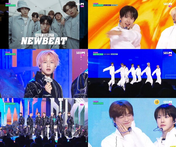 '더쇼' 뉴비트, 체육복 입고 7인7색 매력 발산…소년미+카리스마 발산