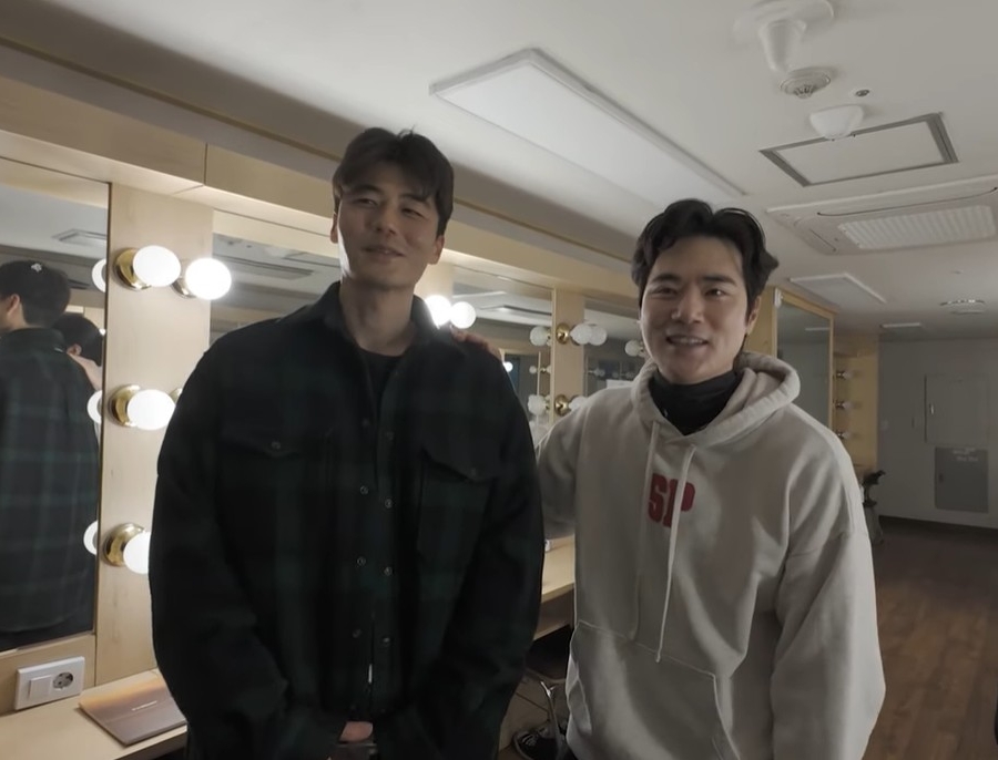 "잘생긴 막내 동서" 김강우X기성용, 드디어 투샷 공개