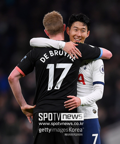[오피셜] '고생했어 고마워' 손흥민, EPL 역대급 대기록 확정…'절친' 더 브라위너 맨시티와 작별 “마지막 시즌”