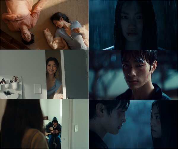 권진아, '러브 앤 헤이트' 뮤비 티저 공개…김도연, 모델 홍태준과 빗속 키스신