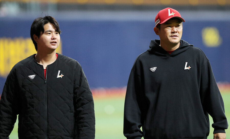 ▲ 노경은과 김민은 잦은 등판에도 불구하고 올 시즌 허리에서 팀의 승리를 지켜내고 있다 ⓒSSG랜더스