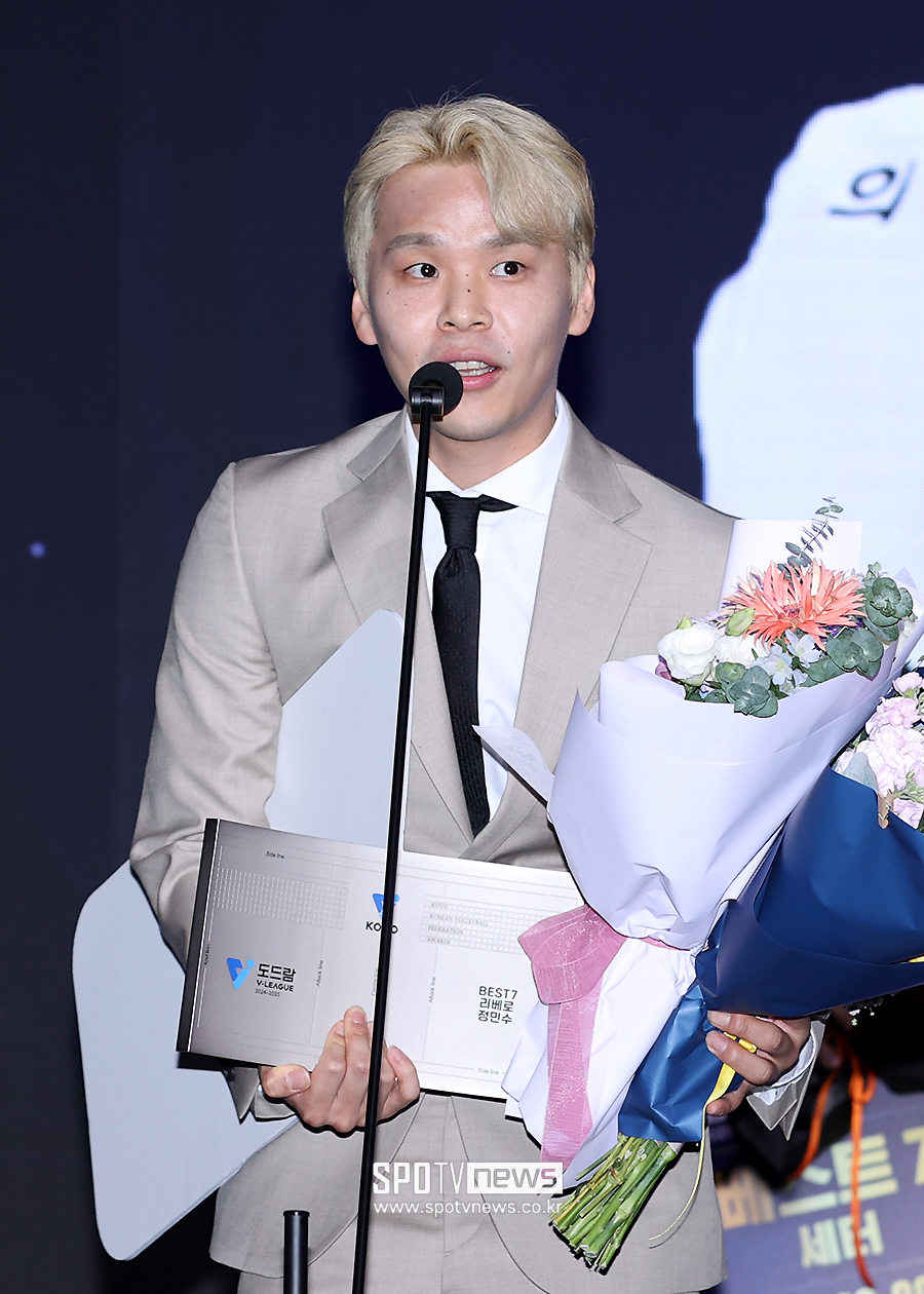 [포토S] 베스트7에 선정된 정민수