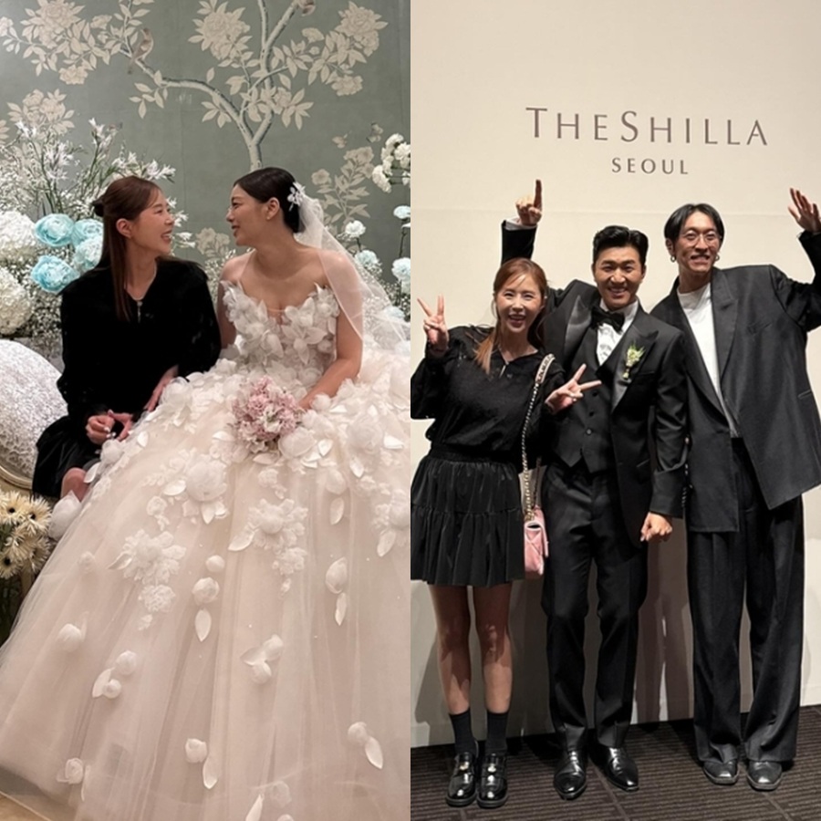 신지, '오빠' 김종민→'절친' 에일리 결혼식 동시 참석 성공 "즐겁고 행복해"