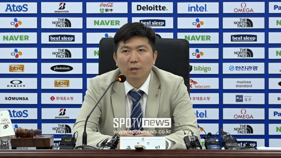▲ 제2차 대한체육회 이사회에 참석한 유승민 대한체육회장