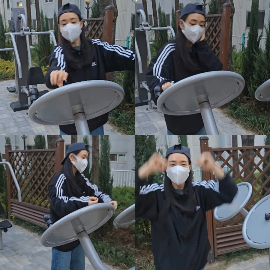 흥 오른 안은진, 공원 헬스장서 '두둠칫'…남궁민 "낭자 진짜 이럴꺼임"