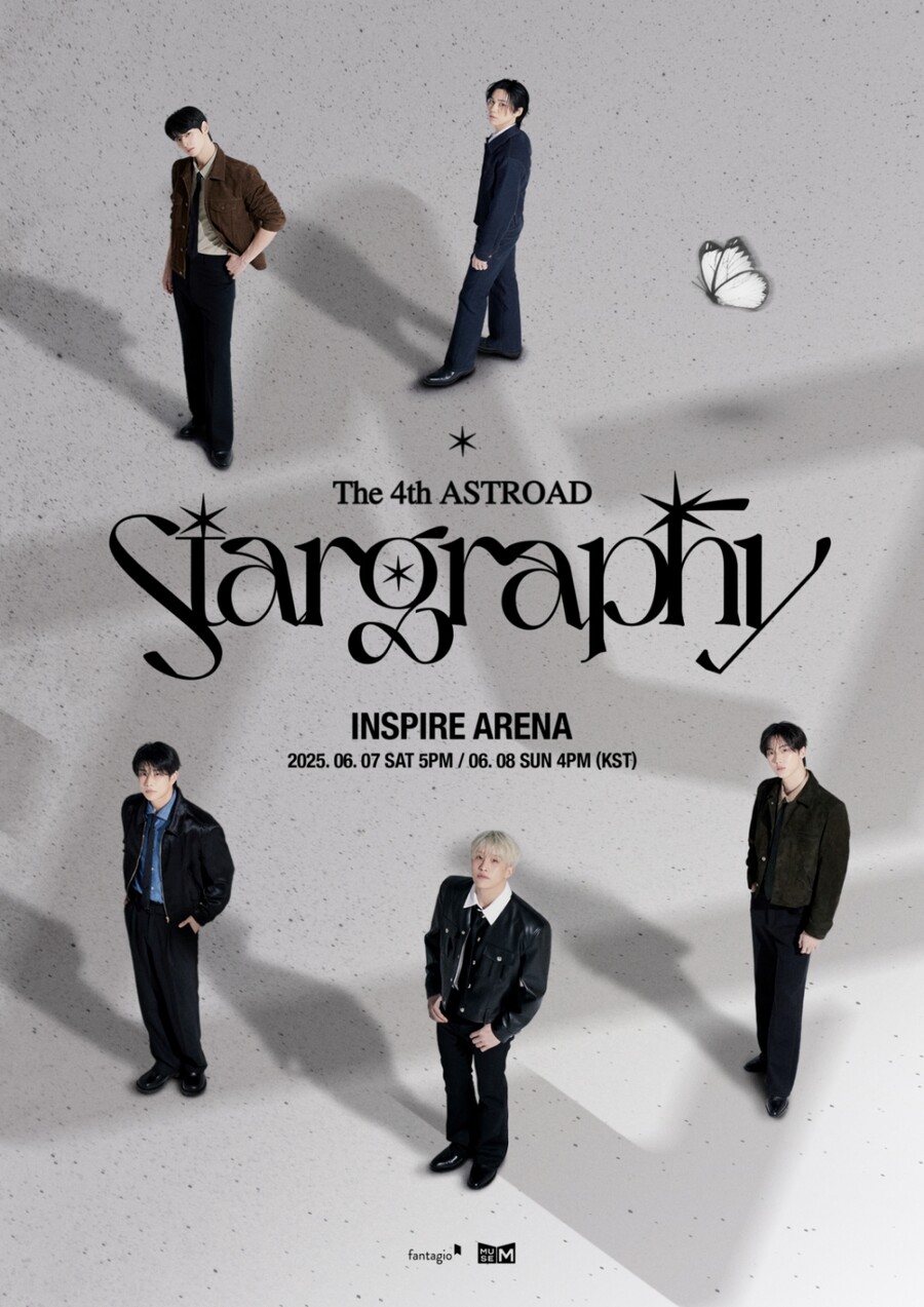 아스트로, '탈퇴' 라키와 콘서트 개최…故문빈 떠오르는 흰 나비도
