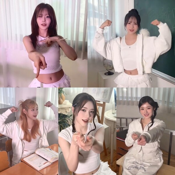 ▲ 피프티피프티가 신곡 '푸키' 챌린지로 사랑스러운 매력을 발산하고 있다. 제공|어트랙트