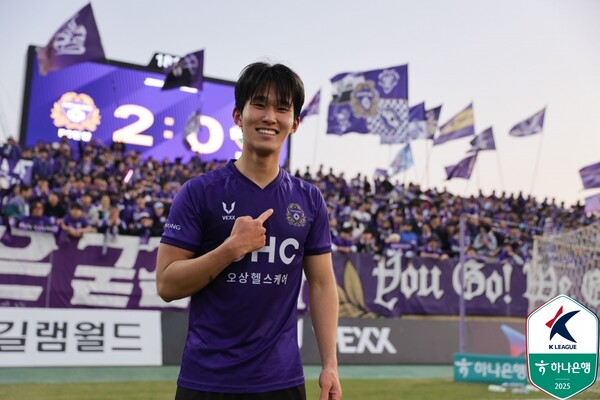 ▲ 최규현은 2023년 K3리그 포천시민구단에서 시작해 지난해 FC안양에 입단, K리그2를 경험하며 동반 승격, 올해 K리그1을 경험 중이다. ⓒ한국프로축구연맹