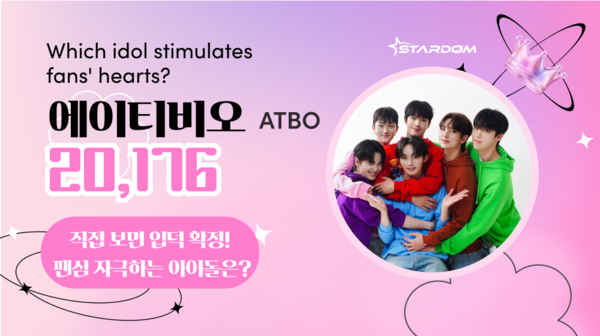 ATBO, 스타덤 '직접 보면 입덕 확정! 팬심 자극하는 아이돌' 1위…매력 인정