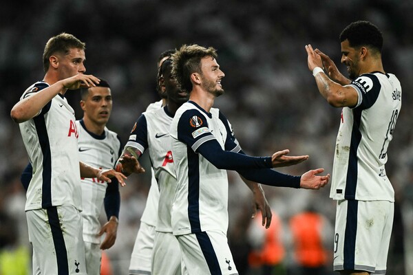 [UEL REVIEW]'관중석 미소' 손흥민 결장 토트넘, 보되/글림트 3-1로 이기고 결승 근접…맨유와 우승 놓고 싸우나?