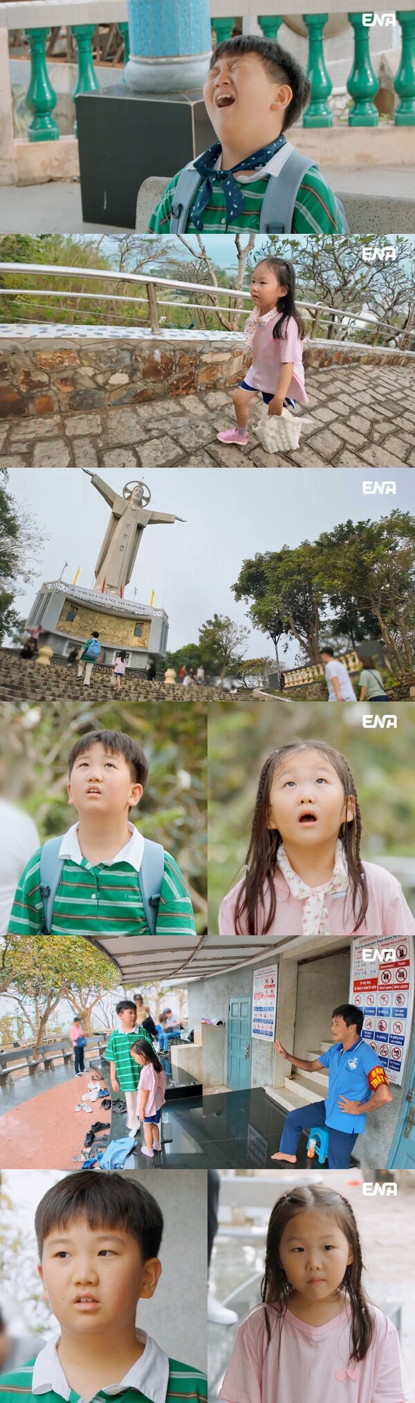 '장윤정 두 자녀' 연우·하영, 베트남 예수상 출입 거절당했다(내생활)