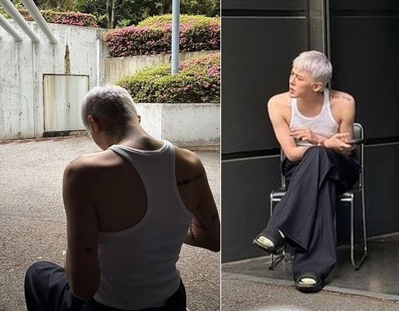 지드래곤, 벌크업으로 떡 벌어진 어깨+살벌한 등근육 '남성미 폭발'