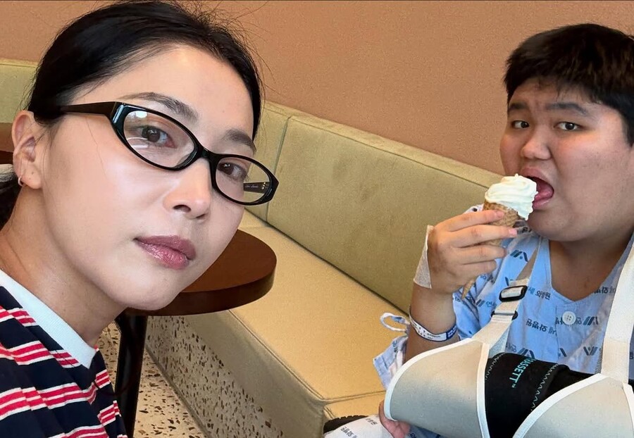 오윤아, 子 골절에 이정현 남편 다시 찾아갔다…"뭐라 감사드러야 할지" 눈물