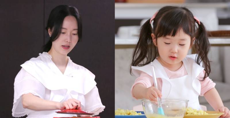 이정현 딸 서아, 3세 최연소 편셰프 등극…고구마파이 만들기 도전('편스토랑')