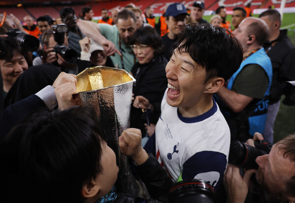 ▲ 토트넘 홋스퍼 손흥민이 유로파리그 우승을 해냈다.  ⓒ연합뉴스/REUTERS