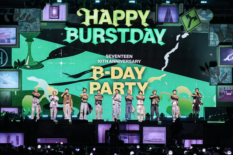 "영원히 함께하자"…세븐틴, 잠수교서 캐럿과 함께한 '10번째 생일파티'[종합]