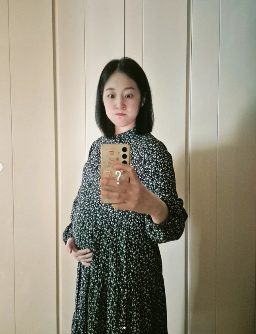 박보미, 20주 임산부 근황 "배가 무섭게 불러와…80kg 찍을까봐 두렵다"