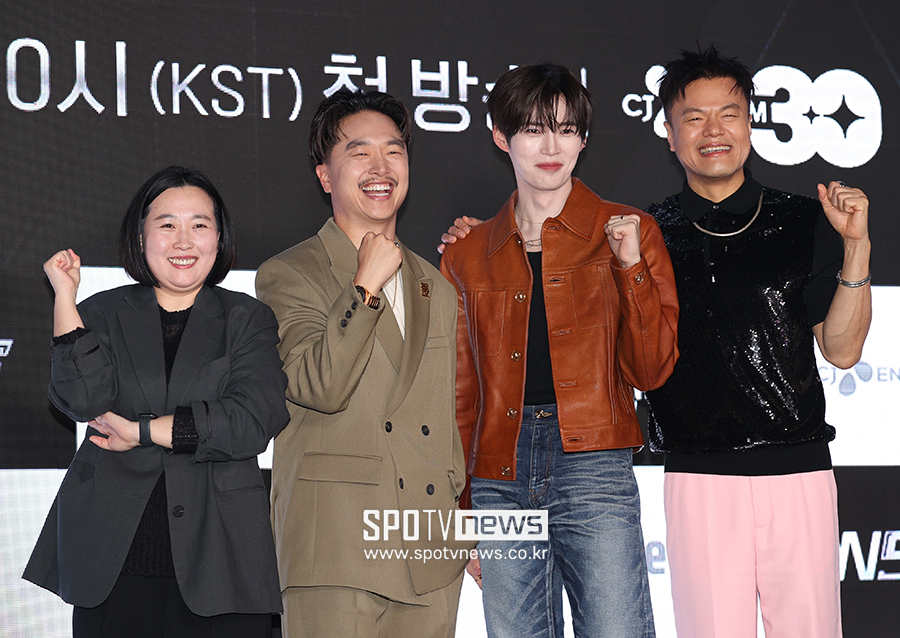 ▲ 최정남 PD 마이크 송 성한빈 박진영 ⓒ곽혜미 기자
