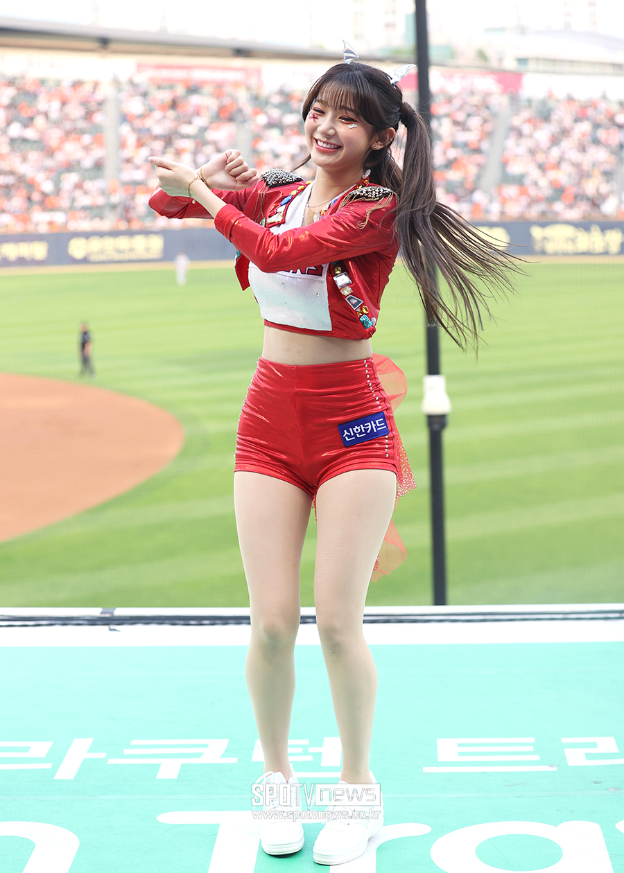[포토S] 이주은 치어리더, '꺄르르 꺄르르~'