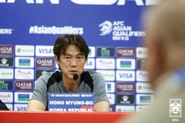 손흥민 불투명-최고 기온 45도…'월드컵 확정 도전' 홍명보 감독 "어렵지만 승점 꼭 딸 것"