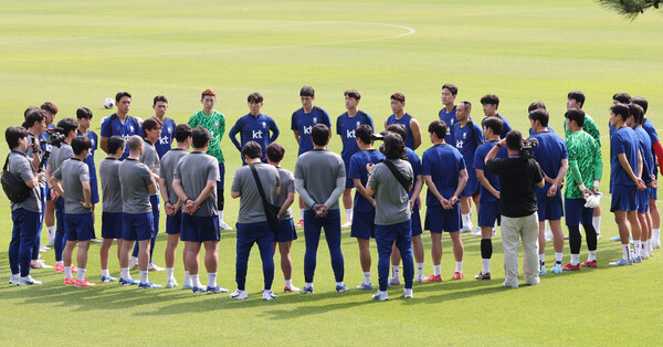 ▲ 홍명보 축구대표팀 감독은 쿠웨이트전에서 젊은 선수들의 출전을 예고했다. ⓒ연합뉴스