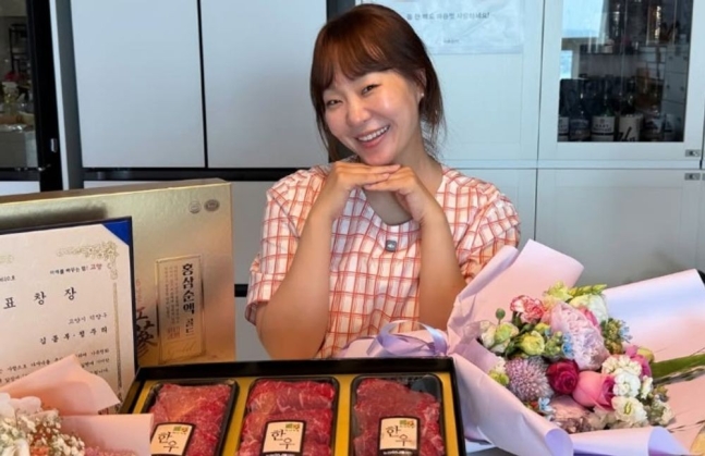 정주리, 5형제 낳고 표창장+한우 받았다 "부끄럽지만 자랑해봐" 애국자
