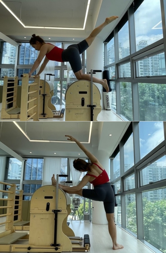 신봉선, 놀라운 필라테스 몸매 라인..'11kg 감량' 후 탄력 폭발
